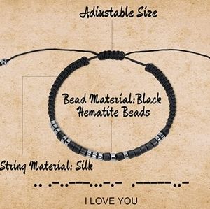 NWOT "New Beginning" Morse Code Necklace